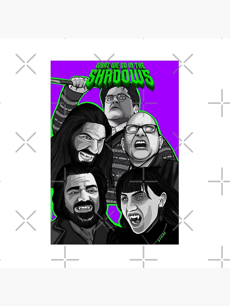 What We Do Shadows Comedy Horror Movie Throw Pillow - Image 2