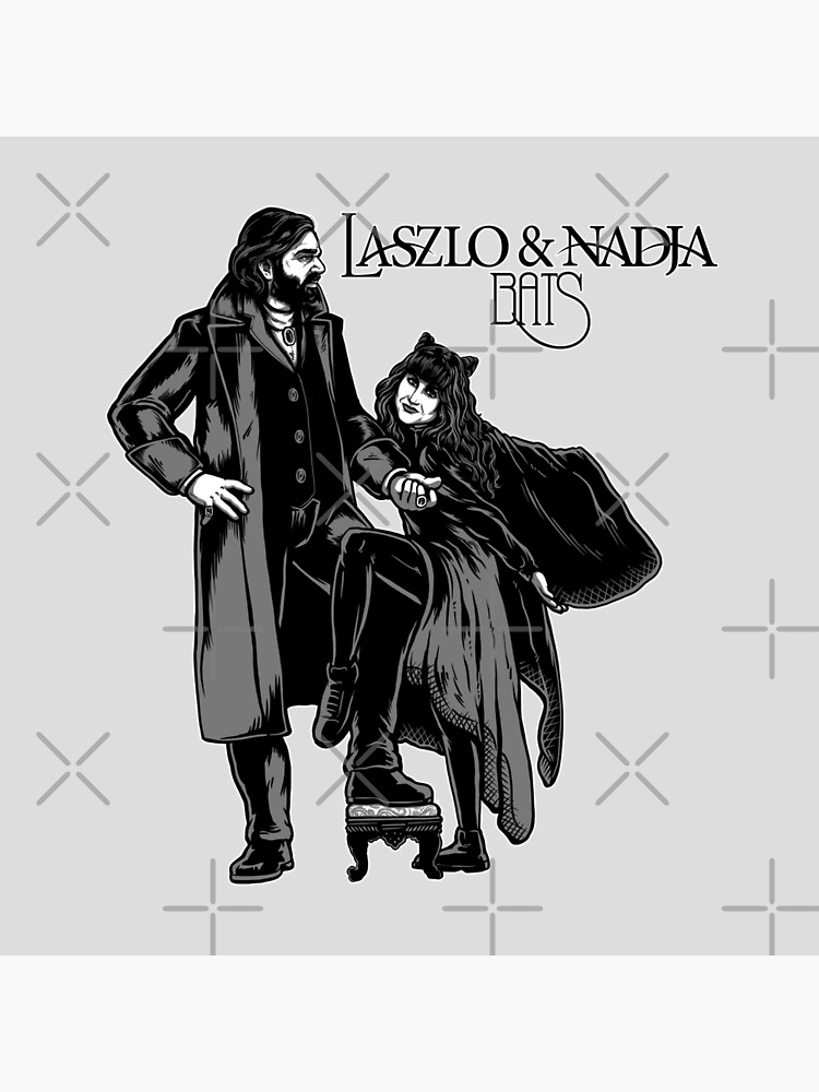 Laszlo And Nadja Album Cover Throw Pillow - Image 2