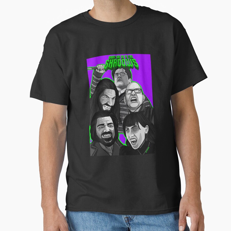 What We Do Shadows Comedy Horror Movie Poster T-shirt - Image 2