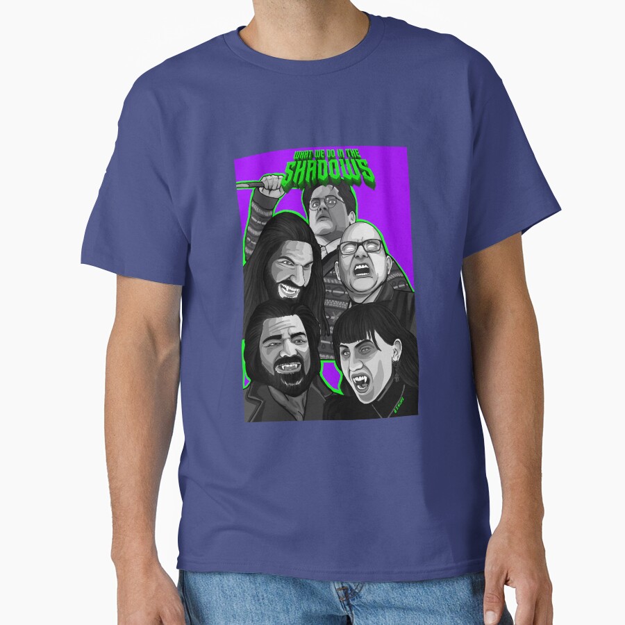 What We Do Shadows Comedy Horror Movie Poster T-shirt - Image 4