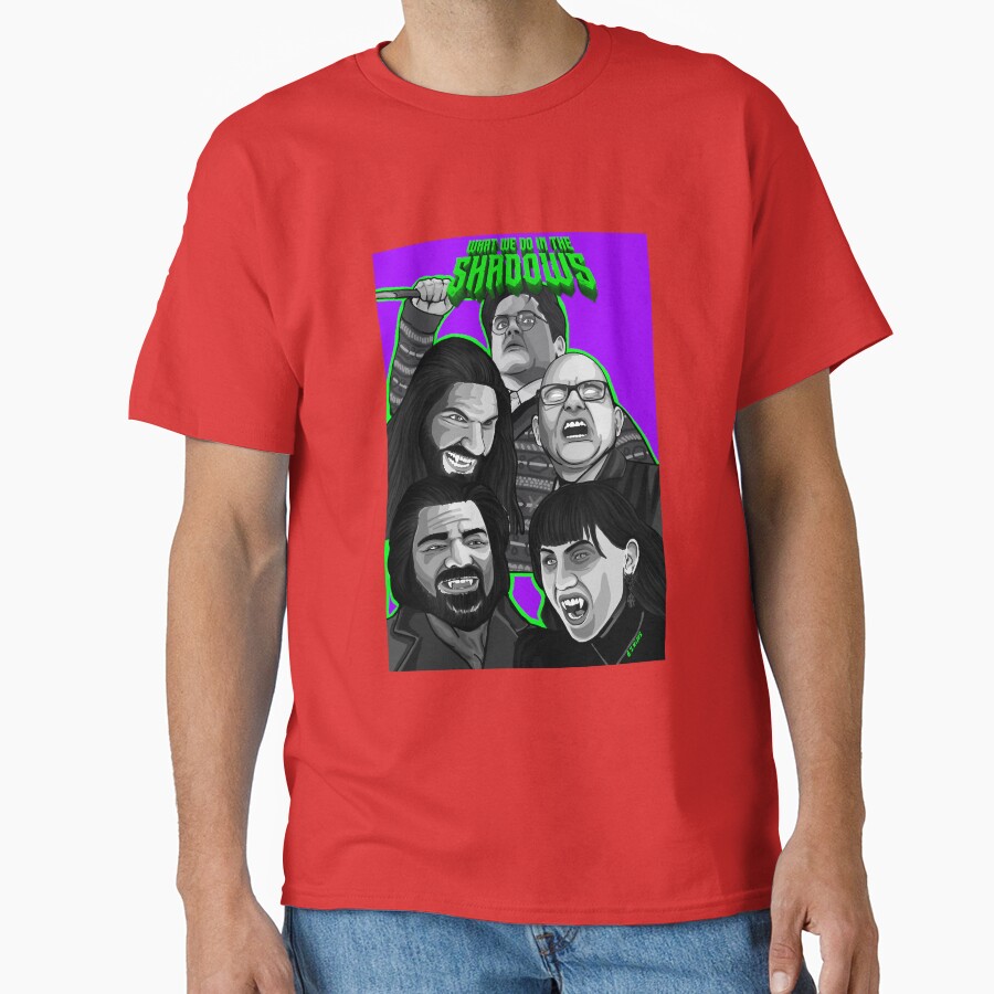 What We Do Shadows Comedy Horror Movie Poster T-shirt - Image 5