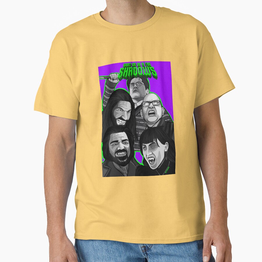 What We Do Shadows Comedy Horror Movie Poster T-shirt - Image 6