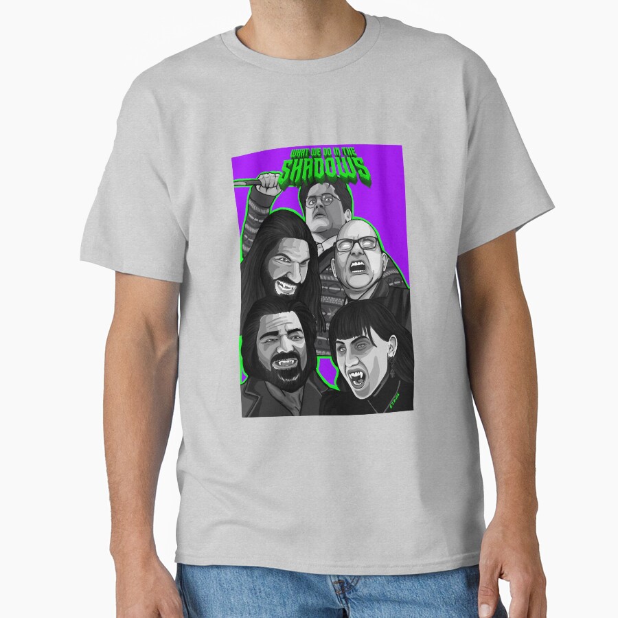 What We Do Shadows Comedy Horror Movie Poster T-shirt - Image 3