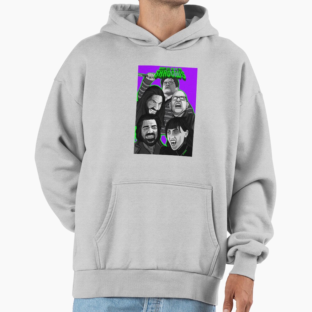 What We Do Shadows Comedy Horror Movie Poster Hoodie - Image 4