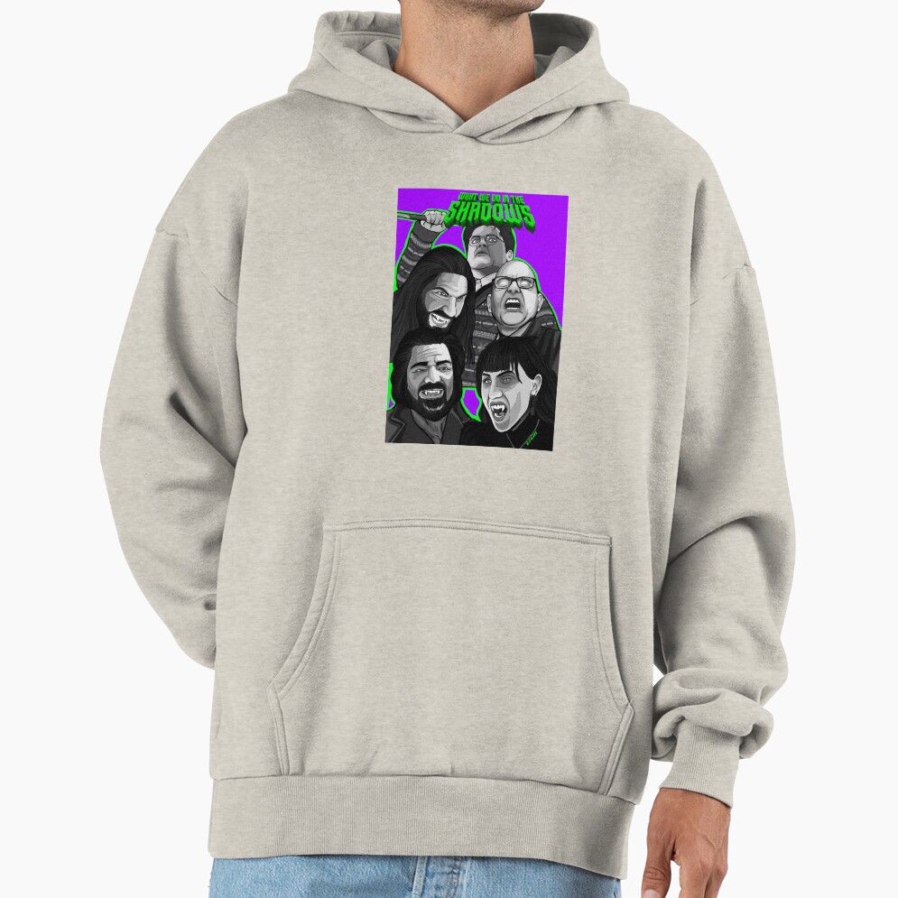 What We Do Shadows Comedy Horror Movie Poster Hoodie - Image 3