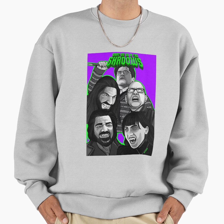 What We Do Shadows Comedy Horror Movie Poster Sweatshirt - Image 4