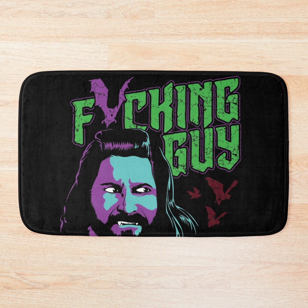 Fricking Guy In The Shadows Bath Mat