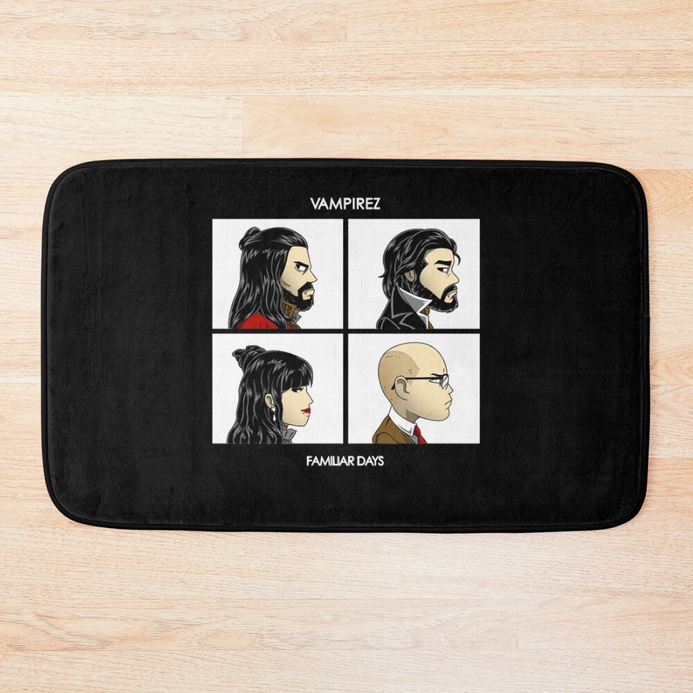Colin Laszlo Jackie Nadja In The Shadows Chibi Movie Bath Mat
