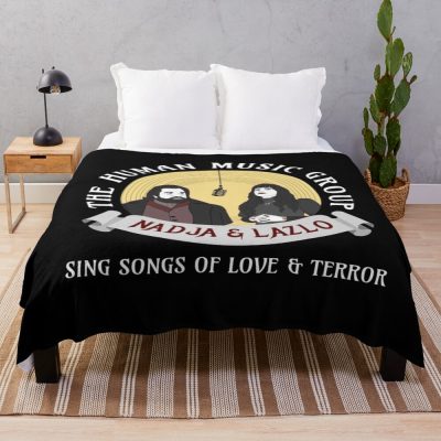 What We Do In The Shadows Human Music Group Nadja And Laszlo Throw Blanket