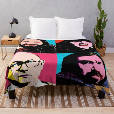 Vampire Warhol In The Shadows Throw Blanket