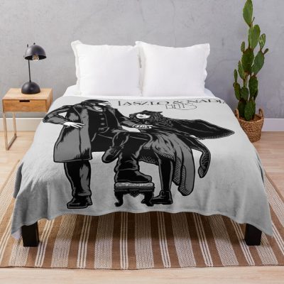 Laszlo And Nadja Album Cover Throw Blanket
