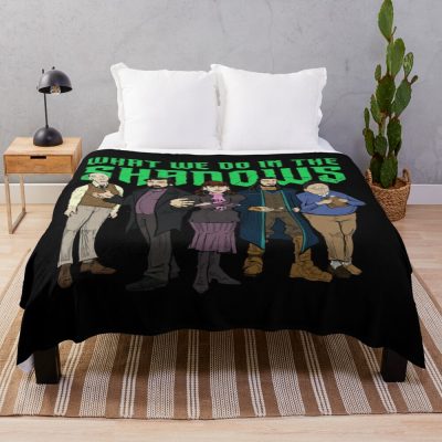Horror Tv Series What We Do In The Shadows Throw Blanket