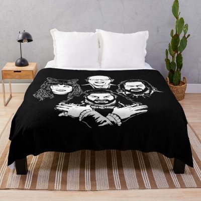 Halloween Vampires What We Do In The Shadows Throw Blanket
