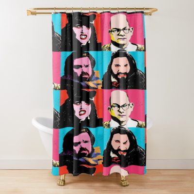 Vampire Warhol In The Shadows Shower Curtain