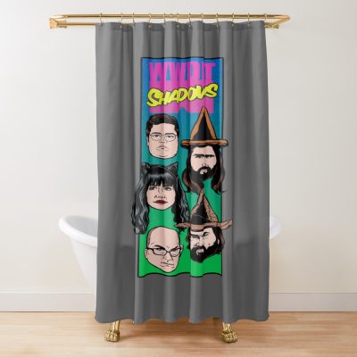 What We Do In The Shadow Comic Book Shower Curtain
