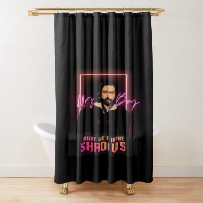 My Boy Laszlo In The Shadows Shower Curtain