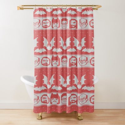 Ugly Christmas What We Do In The Shadows Version Shower Curtain