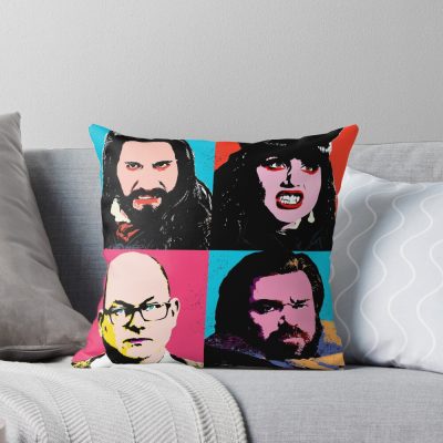Vampire Warhol In The Shadows Throw Pillow