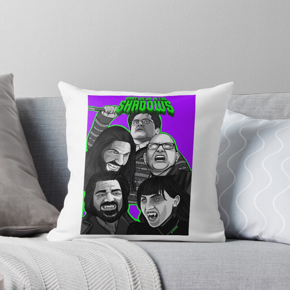 What We Do Shadows Comedy Horror Movie Throw Pillow