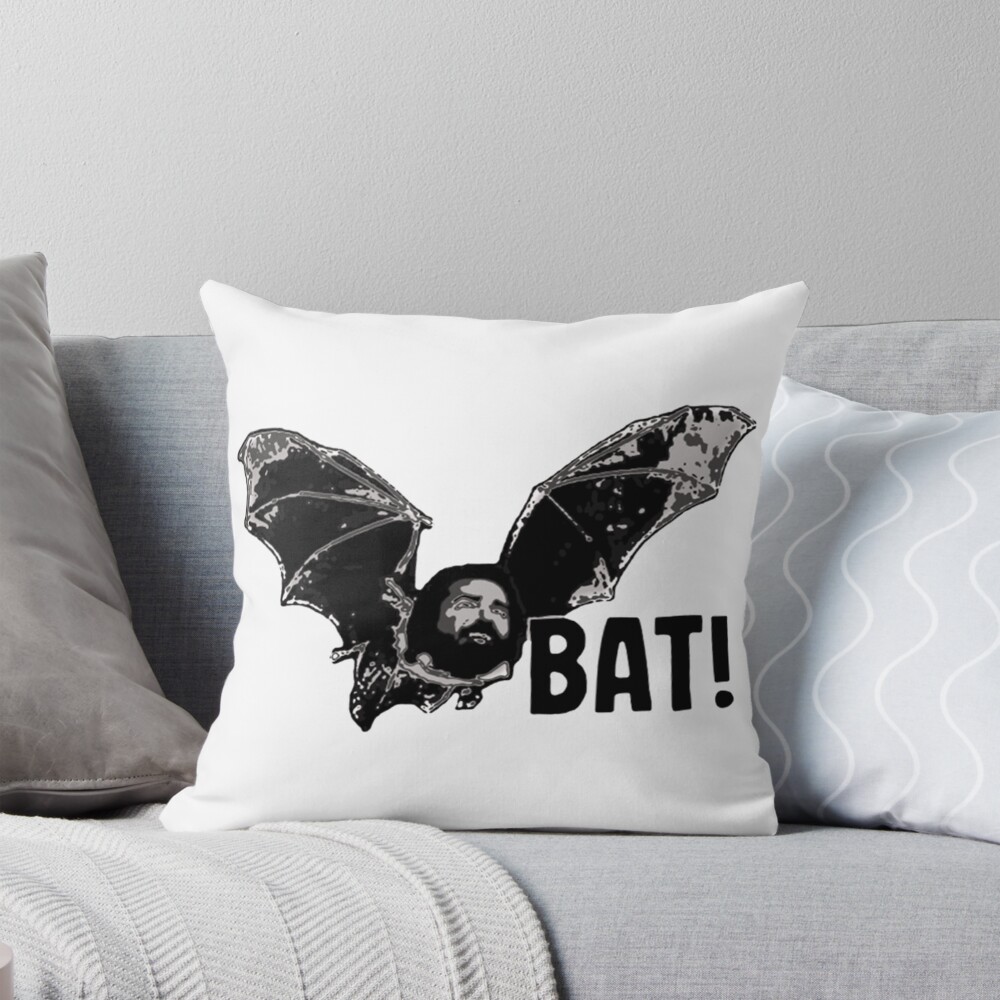 What We Do In The Shadows Jackie Daytona Bat Throw Pillow