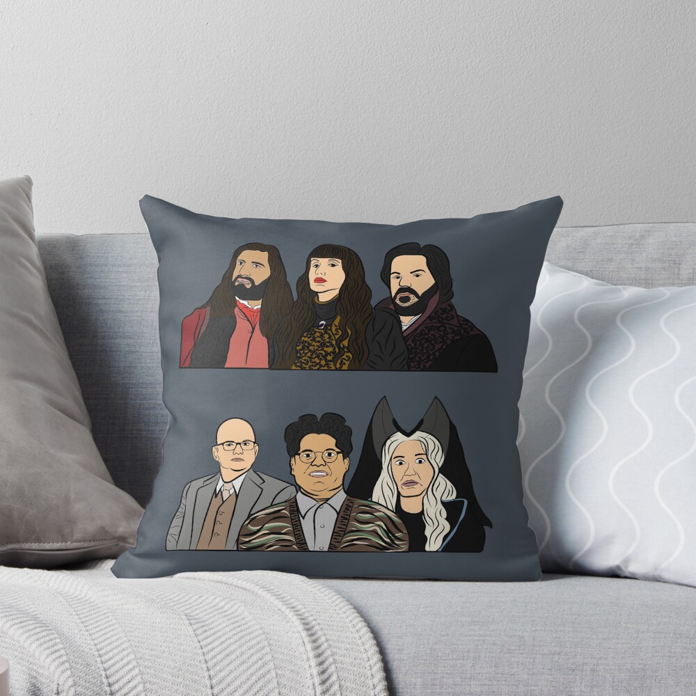 What We Do In The Shadows Funny Characters Throw Pillow