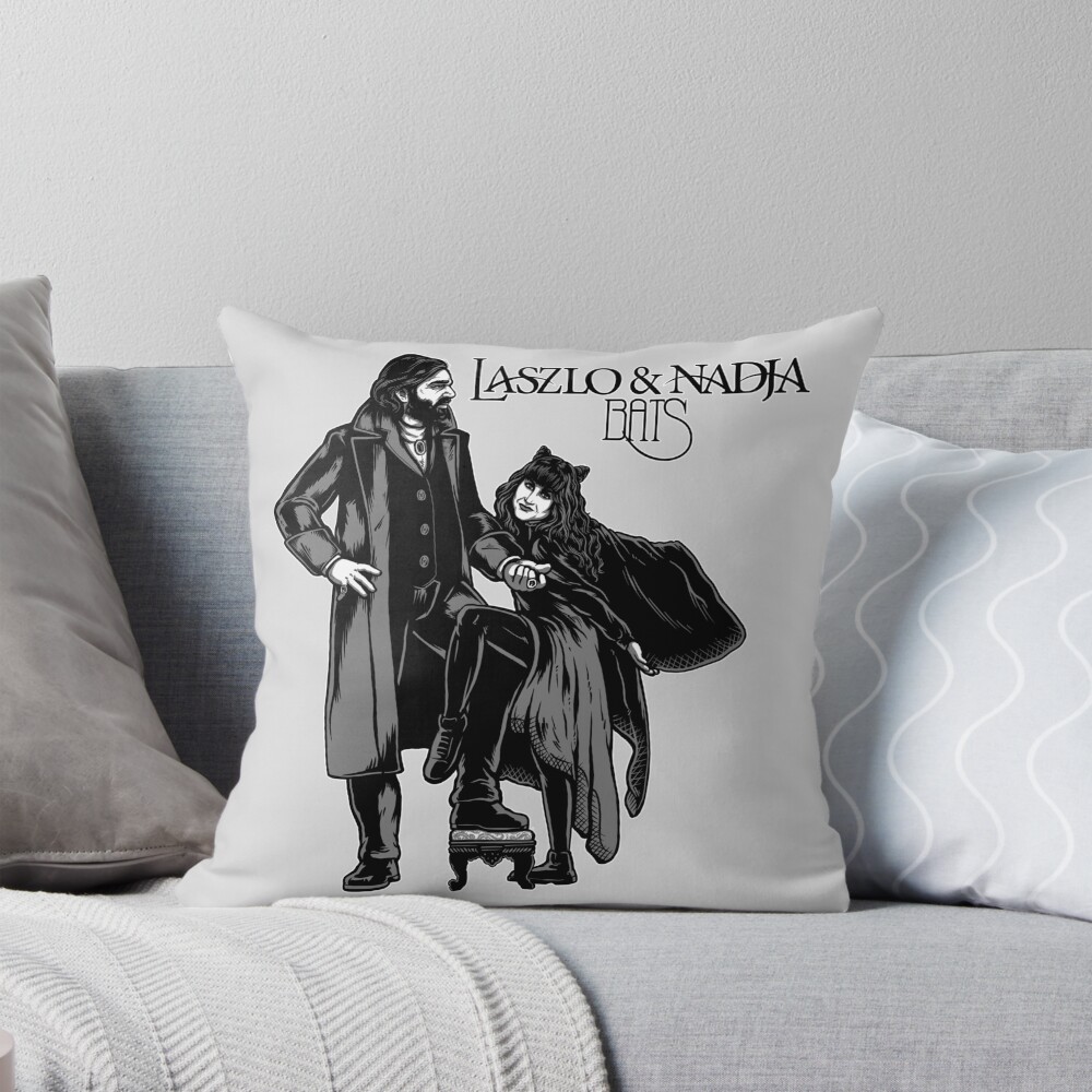 Laszlo And Nadja Album Cover Throw Pillow